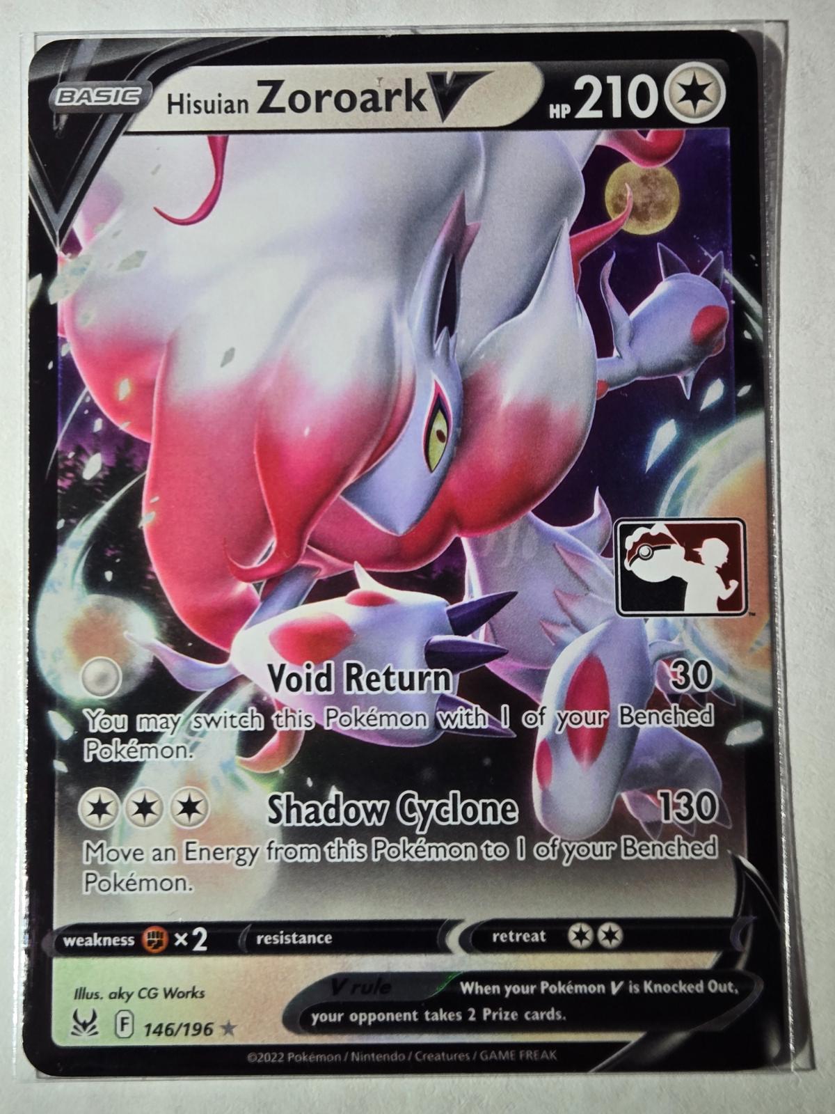 Lost Origin Hisuian Zoroark V [Prize-Pack] Pokémon card